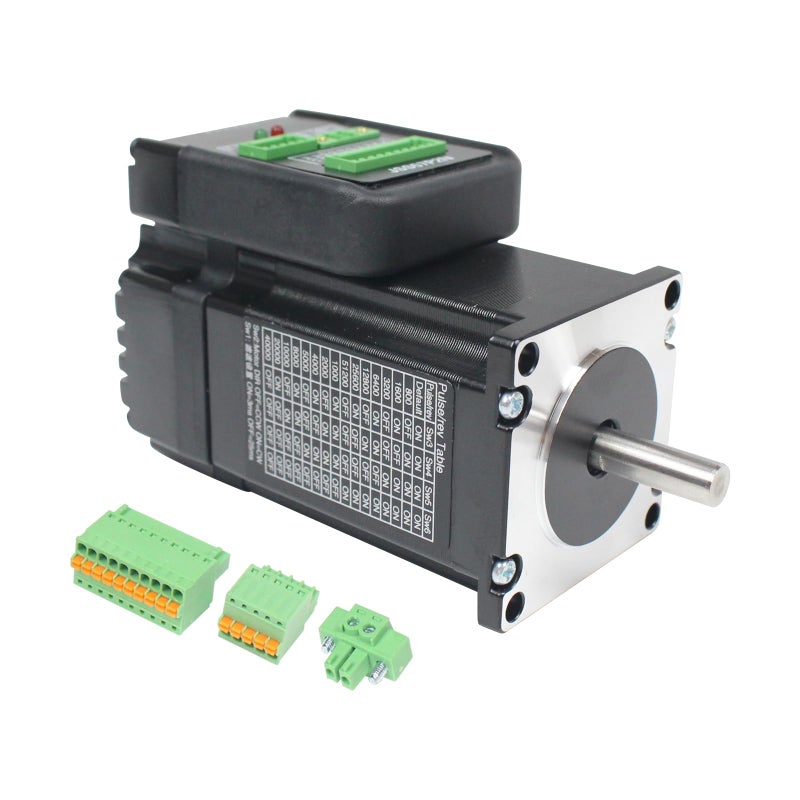 CNCTOPBAOS JSS57P2N Nema23 2N.m Closed Loop Stepper Motor Integrated Digital Hybrid Servo Drive System 24-48V DC RS232 with 1000 Encoder line for Robots,Cutting,Marking,CNC Router Engraving Machine - Image 1